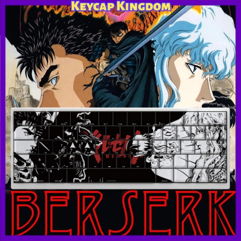 Tablet Accessories For Gaming - BERSERK Theme Anime Keycap 98 Key