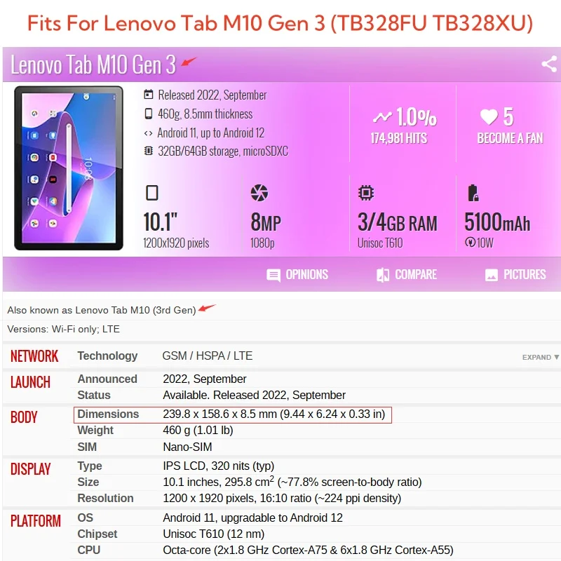 Capa For Lenovo Tab M10 3rd Ge - đánh giá và giá Tablet Accessories Case